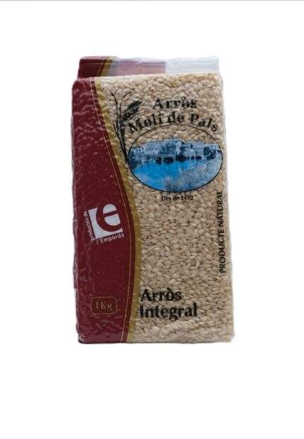 1kg Arroz Integral Vollkornreis von Molí de Pals – Premium spanischer Vollkornreis